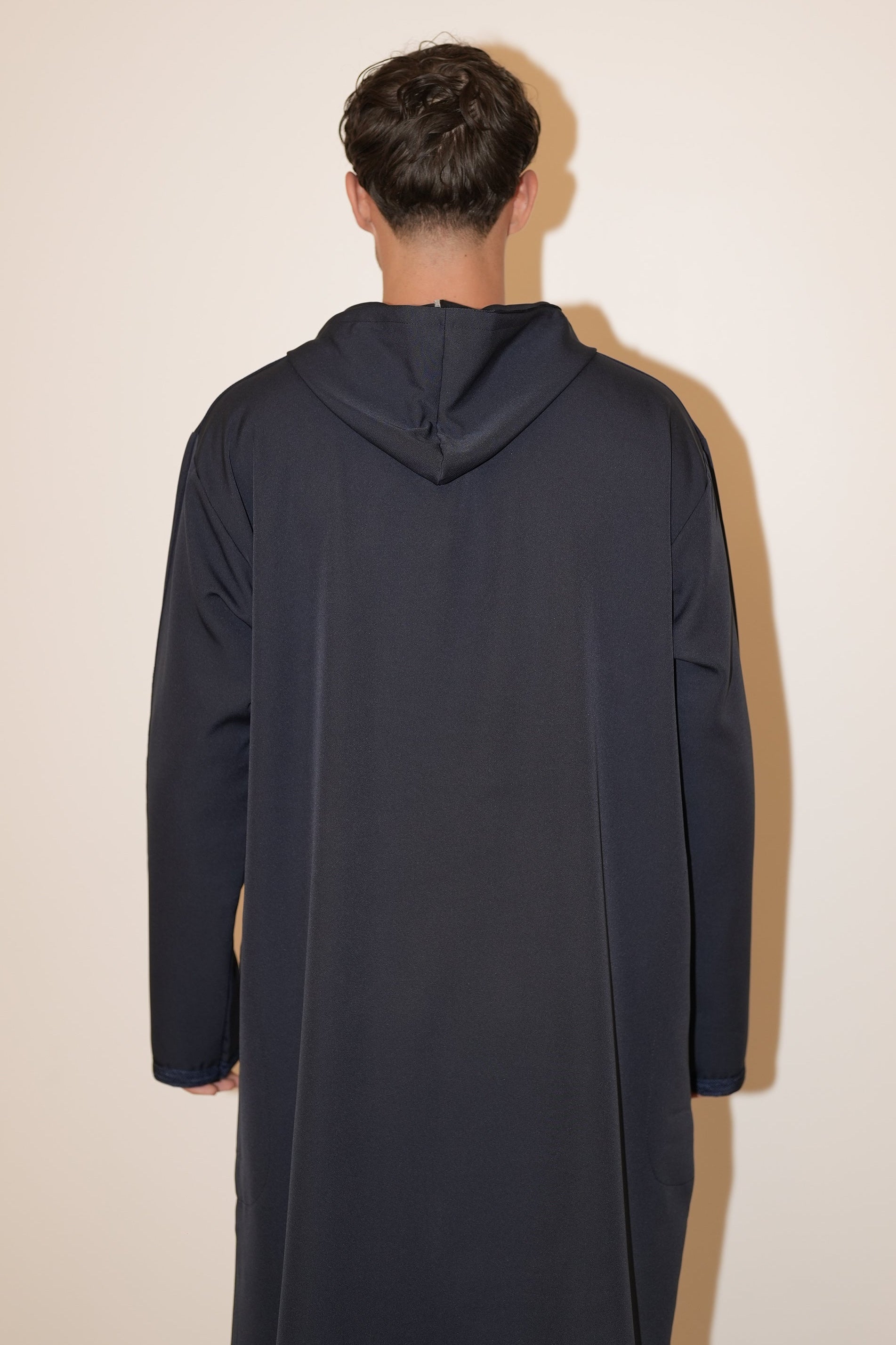 Premium Hooded Thobe Midnight Blue