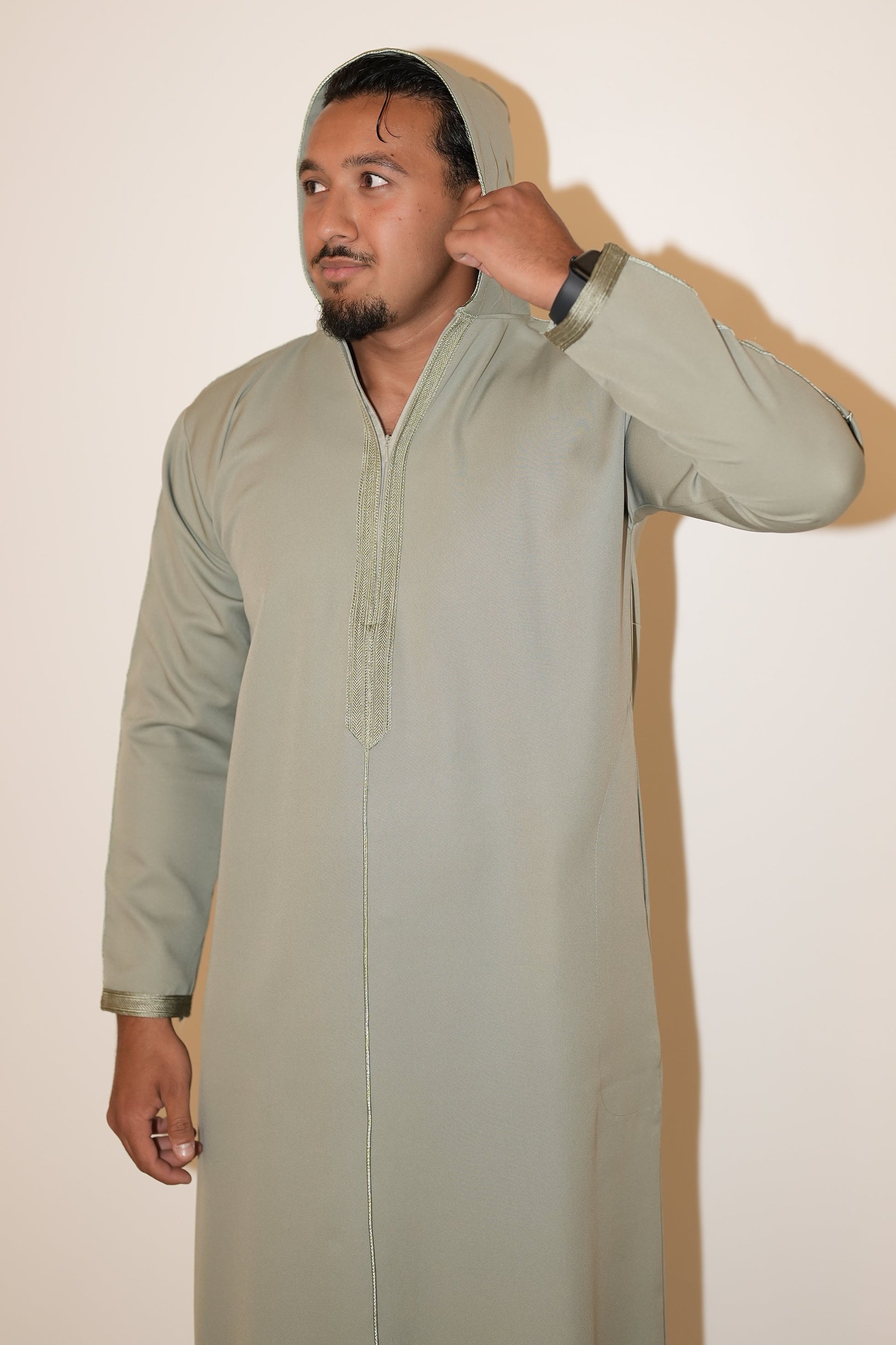 Premium Hooded Thobe Mint